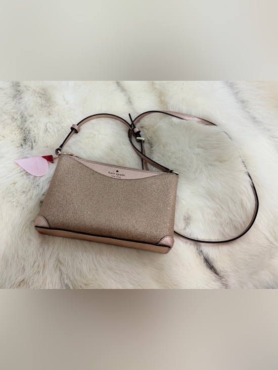 kate spade Handbags - Kate Spade Rose Gold Glitter Shimmery Crossbody Bag - EUC